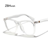 Vintage okvir za naočale protiv plavog svjetla Četvrtasta leća Kratkovidnost Optičko ogledalo Jednostavan metal Ženski muškarac Prozirni okviri naočala