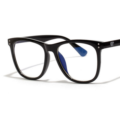 Vintage okvir za naočale protiv plavog svjetla Četvrtasta leća Kratkovidnost Optičko ogledalo Jednostavan metal Ženski muškarac Prozirni okviri naočala