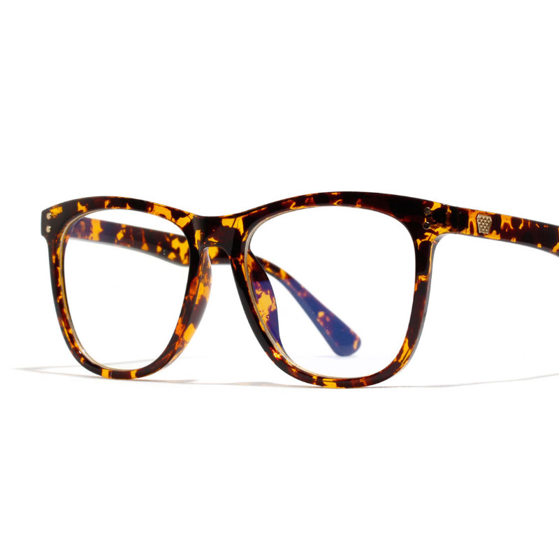 Vintage okvir za naočale protiv plavog svjetla Četvrtasta leća Kratkovidnost Optičko ogledalo Jednostavan metal Ženski muškarac Prozirni okviri naočala