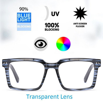 Swanwick αντιμπλε γυαλιά μπλοκαρίσματος τετράγωνων διαφανών φακών tr90 ανδρικά γυαλιά οράσεως μαύρο διάφανο αρσενικό
