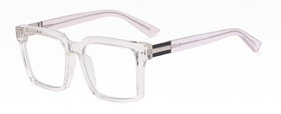 Swanwick anti-sinine valgust blokeerivad prillid ruudukujulised läbipaistvad klaasid mood tr90 meeste prillid kevadhingedega mustad läbipaistvad isased