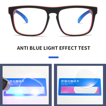 Очила против синя светлина Мъже Жени Прозрачни лещи Очила за компютърни игри Очила за блокиране на синя светлина Оптична рамка за очила