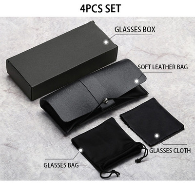 Husă unisex pentru ochelari din piele moale Cutie portabilă pentru ochelari de soare Ochelari de vedere Accesorii din pânză Ochelari personalizați Set de geanți de protecție Vânzare cu ridicata