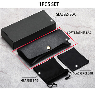 Husă unisex pentru ochelari din piele moale Cutie portabilă pentru ochelari de soare Ochelari de vedere Accesorii din pânză Ochelari personalizați Set de geanți de protecție Vânzare cu ridicata