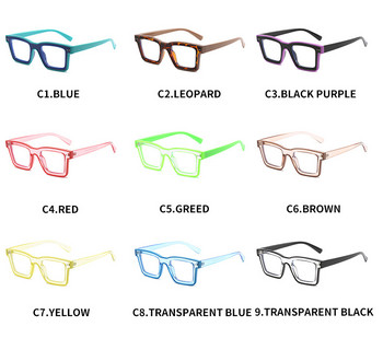XIU Drop Ship Square Anti Blue Blocking Мъже Жени Очила Модна марка Дизайн Очила за четене на компютър