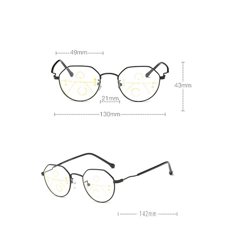 Madingi progresyvūs daugiažidiniai skaitymo akiniai vyrams, išmanusis priartinimas, pagyvenusių žmonių akiniai moterims, akiniai nuo mėlynos spalvos, mažylio regėjimo amžiaus