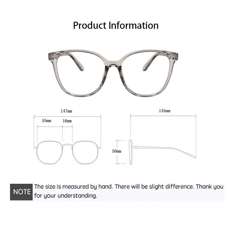 Okvir za naočale protiv plavih zraka Žene Muškarci Prozirne računalne naočale Okrugle naočale za blokiranje naočala Naočale za optičke naočale