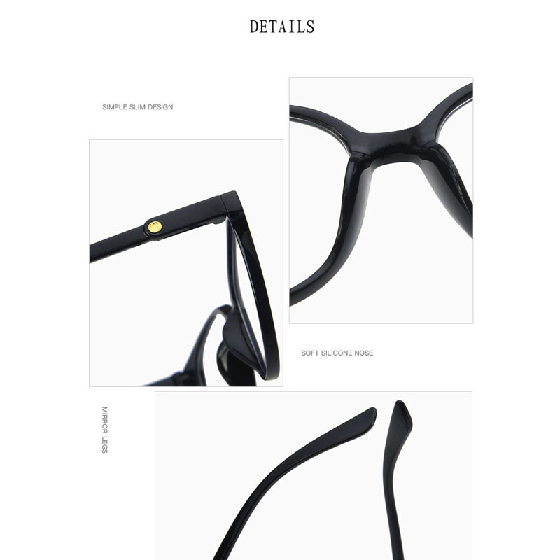 Okvir za naočale protiv plavih zraka Žene Muškarci Prozirne računalne naočale Okrugle naočale za blokiranje naočala Naočale za optičke naočale