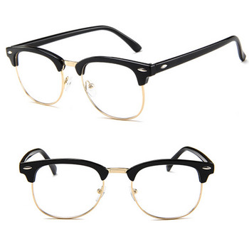 RBROVO Мъжки очила с метална полурамка Класическа рамка за очила Мъжки маркови луксозни очила за мъже/жени Lentes De Lectura Mujer
