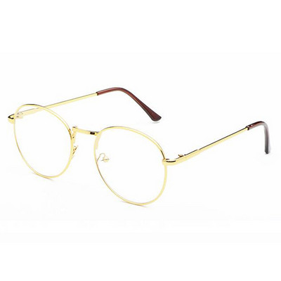 DOKLY Vintage ümmargused prillid meeste naiste prillid metallist musta raamiga prillid vintage naiste optika prillid läbipaistva objektiiviga prillid