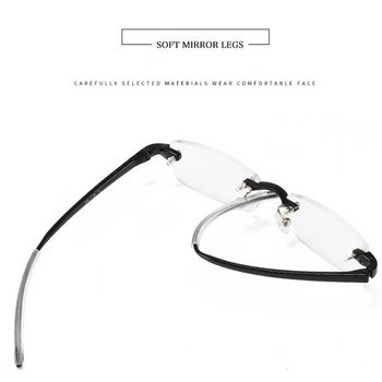 Нови очила за четене без рамки за мъже, жени, унисекс, модни режещи очила за хиперметропия, диоптър +1,0 до 3,0 очила за пресбиопия