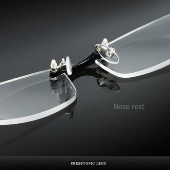 Νέα γυαλιά ανάγνωσης χωρίς πλαίσιο για άντρες Γυναικεία Unisex Fashion Cutting γυαλιά οράσεως Hyperopia Diopter +1,0 έως 3,0 Γυαλιά Presbyopia