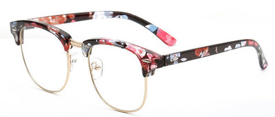 SHAUNA Vintage muške retro stilske obične naočale s crnim okvirom Modne ženske naočale za ukrašavanje noktiju Naočale s optičkim okvirom