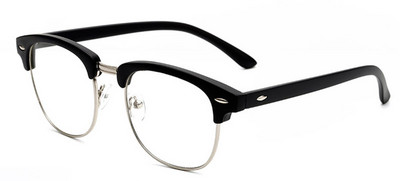 SHAUNA Vintage muške retro stilske obične naočale s crnim okvirom Modne ženske naočale za ukrašavanje noktiju Naočale s optičkim okvirom