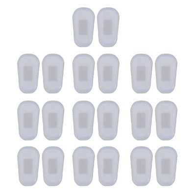 10 perechi de tampoane pentru nas pentru ochelari, silicon moale, pernă de aer, ochelari de schimb, tampoane anti-alunecare, kit de tampoane pentru punte pentru nas.