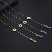 Skyrim Compass auksinės spalvos grandinėlė akiniams dirželiai nerūdijančio plieno akinių grandinės akiniai karoliai pakabinti kaukė laido priedas