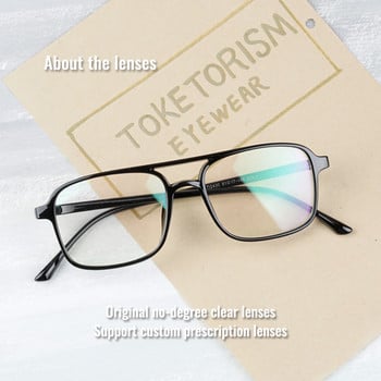 Toketorism Vintage Glasses Woman Man Double Bridge Retro Eyeglasses Лека оптична рамка 0342