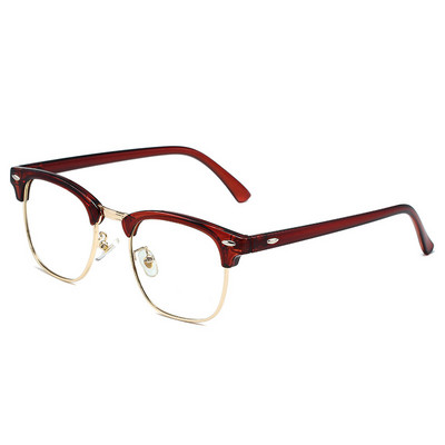 2022. Klasični prozirni okvir polubez okvira Plave svjetlosne blokin naočale Muške četvrtaste Anti Blue Ray naočale Računalo Žene Gaming