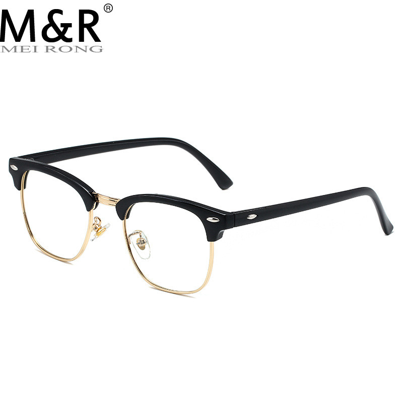 2022. Klasični prozirni okvir polubez okvira Plave svjetlosne blokin naočale Muške četvrtaste Anti Blue Ray naočale Računalo Žene Gaming