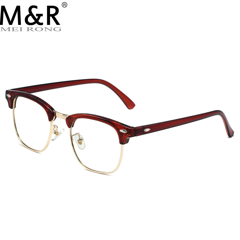 2022. Klasični prozirni okvir polubez okvira Plave svjetlosne blokin naočale Muške četvrtaste Anti Blue Ray naočale Računalo Žene Gaming