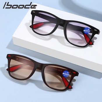 iboode Бифокални слънчеви очила за четене Жени Мъже Очила за пресбиопия Класически квадратни слънчеви очила с диоптър +1,5 2,0 2,5 3,0 3,5