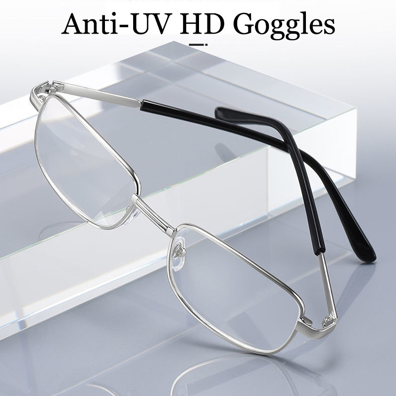 Naočale za čitanje od prirodnog kristala Rich King protiv ogrebotina za muškarce, žene, staklene leće protiv umora, naočale za dalekovidnost