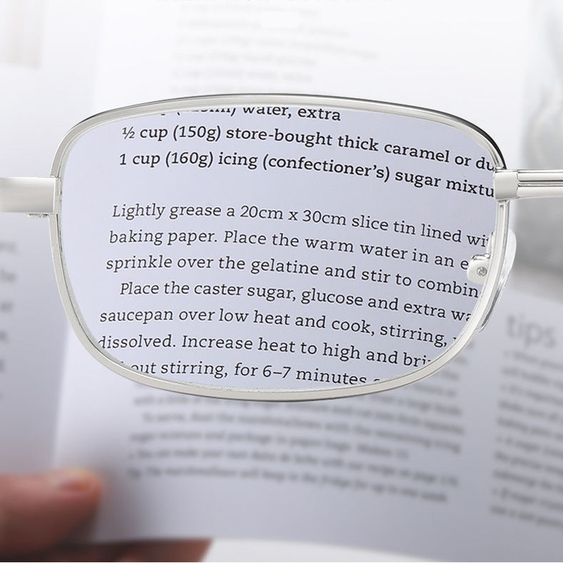 Naočale za čitanje od prirodnog kristala Rich King protiv ogrebotina za muškarce, žene, staklene leće protiv umora, naočale za dalekovidnost