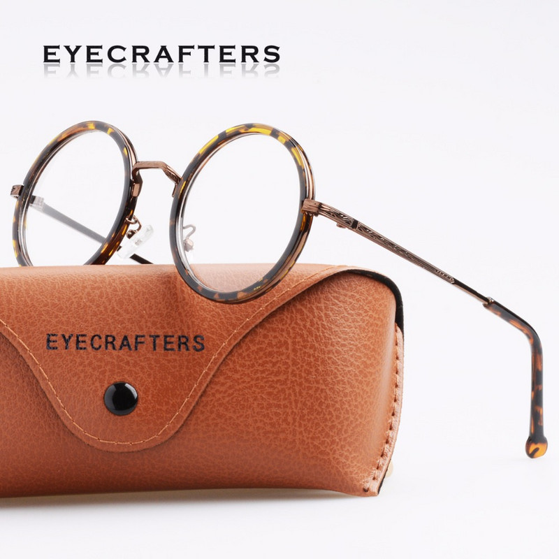 2021 Retro okvir Okrugli okviri za naočale Klasične nove vintage optičke naočale Muškarci Žene Naočale Prozirne leće Dodaci prozirni