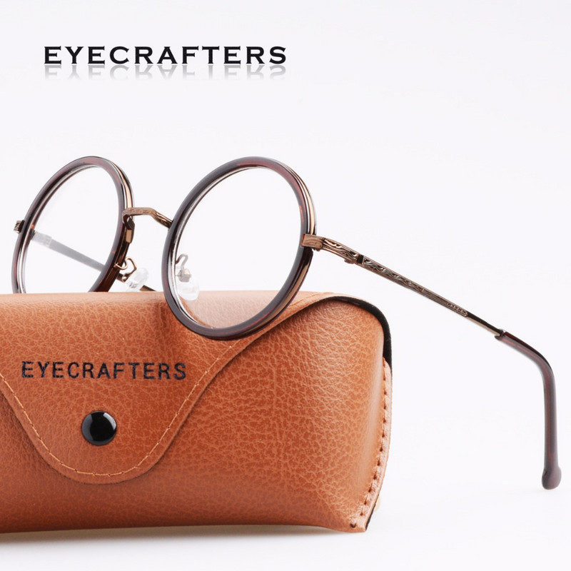 2021 Retro okvir Okrugli okviri za naočale Klasične nove vintage optičke naočale Muškarci Žene Naočale Prozirne leće Dodaci prozirni