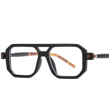 Винтидж очила за четене за мъже Маркови дизайнерски квадратни очила с двоен мост Прозрачни компютърни очила Далекогледство Съпруг +2