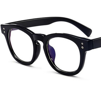 Модни анти-сини очила Унисекс оптични очила Ретро оризови нокти Очила Опростени очила с кръгла рамка