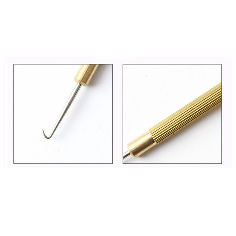 2 vnt akinių nailono vielos kabliukas pusės ratlankio rėmo taisymo įrankiui Auksinis kabliukas