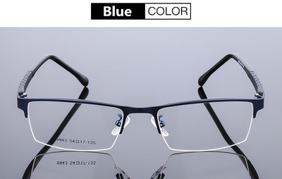 Prevelike muške ženske naočale s pravokutnim poluokvirom Metalni okvir dioptrijskih naočala za optičke leće Kratkovidnost Presbiopija