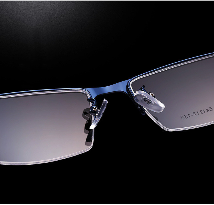 Prevelike muške ženske naočale s pravokutnim poluokvirom Metalni okvir dioptrijskih naočala za optičke leće Kratkovidnost Presbiopija