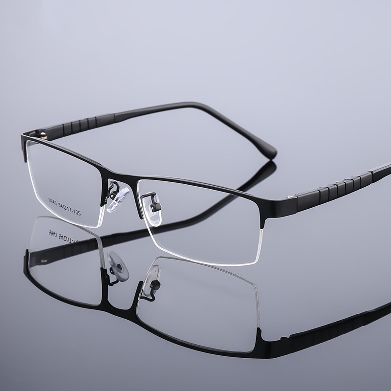 Prevelike muške ženske naočale s pravokutnim poluokvirom Metalni okvir dioptrijskih naočala za optičke leće Kratkovidnost Presbiopija