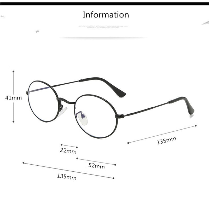Ramă de ochelari optici ovale din metal unisex pentru bărbați și femei, ochelari de vedere cu prescripție pentru rame de sticlă pentru miopie și prezbiopie F0220