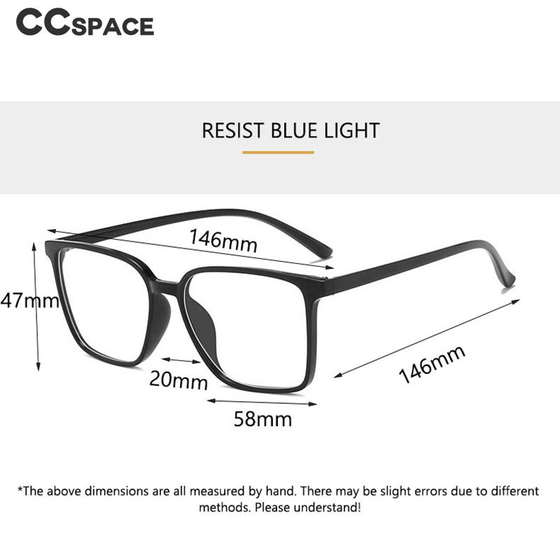 53343 Ρετρό τετράγωνο ανδρικό γυναικείο σκελετό γυαλιών αντι μπλε φωτός Ο μεγάλος σκελετός μπορεί να εξοπλιστεί με συνταγογραφούμενους φακούς