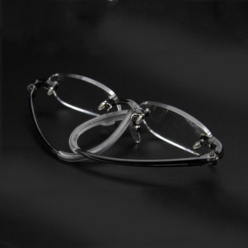 Semfly Ultralight Soft TR90 Frameless Myopia Glasses Mens Businesss Nearsight Shortsighted Glasses-1.0-1.5-2.0-2.5-3.0-3.5-4.0