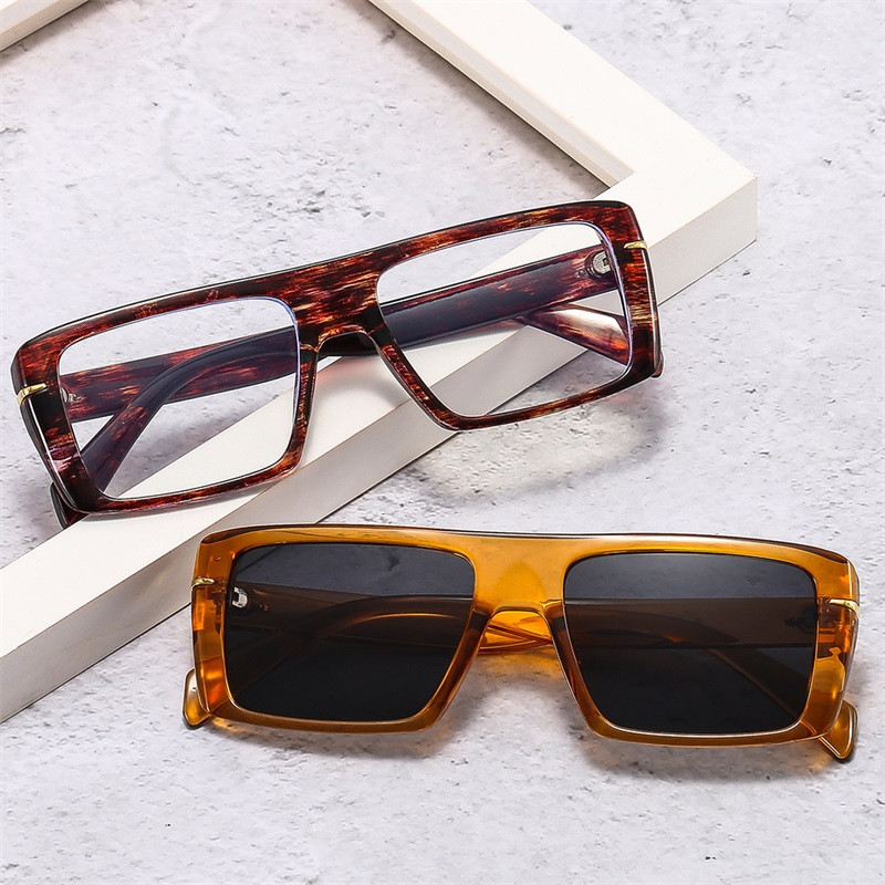 Četvrtasti muški okviri za naočale Optički luksuzni brend Retro TR90 Anti-blu-ray računalne naočale Modne prozirne sunčane naočale s drvetom
