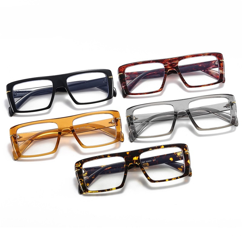 Četvrtasti muški okviri za naočale Optički luksuzni brend Retro TR90 Anti-blu-ray računalne naočale Modne prozirne sunčane naočale s drvetom