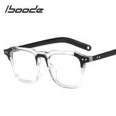 iboode Žene Muškarci Preveliki četvrtasti okviri za naočale Korejski modni okviri Retro prozirne naočale PC optičke naočale za muškarce