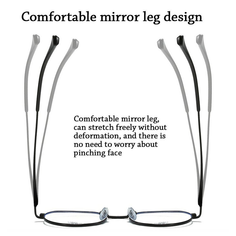 Ochelari de înaltă definiție anti-lumină albastră pentru femei bărbați, cadru metalic, protecția ochilor, ochelari optici, ochelari de protecție pentru computer, birou