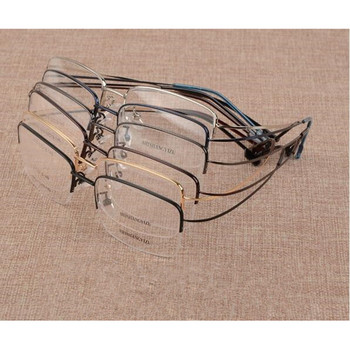 2018 Νέα μνήμη κράματος τιτανίου, επώνυμα γυαλιά σκελετός Γυαλιά οράσεως ανδρικά γυναικεία γυαλιά μισού σκελετού εξαιρετικά ελαφριά γυαλιά γυαλιά Gafas Oculos B2