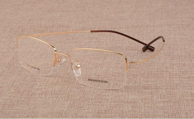 2018 New Memory Titanium Alloy Brand Glasses Frame Очила за мъже, жени Half Frame Ultralight очила, очила Gafas Oculos B2