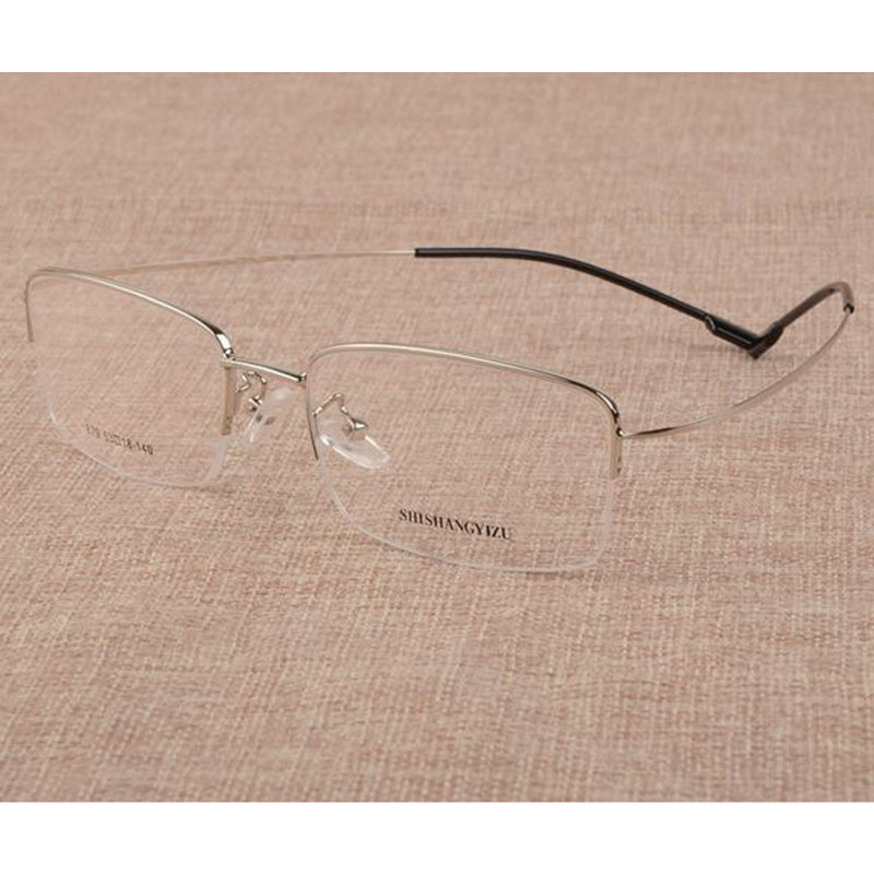 2018 New Memory Titanium Alloy Brand Glasses Frame Очила за мъже, жени Half Frame Ultralight очила, очила Gafas Oculos B2