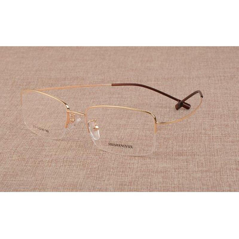 2018 New Memory Titanium Alloy Brand Glasses Frame Очила за мъже, жени Half Frame Ultralight очила, очила Gafas Oculos B2