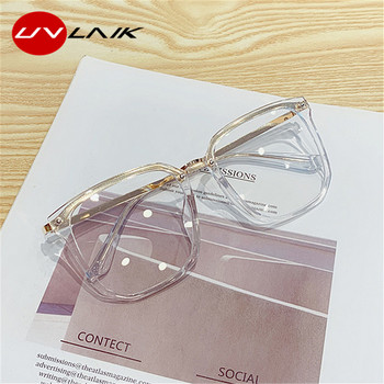 UVLAIK Blue Light Γυναικεία Γυαλιά Σκελετός Υπερμεγέθη Γυαλιά Υπολογιστή Vintage Ανδρικά Γυαλιά Διάφανα Τετράγωνα Σκελετοί γυαλιών
