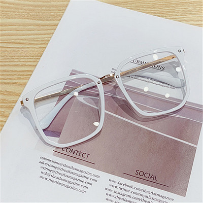 UVLAIK Blue Light Ženski okviri za naočale Prevelike računalne naočale Vintage muške naočale Prozirni kvadratni okviri naočala