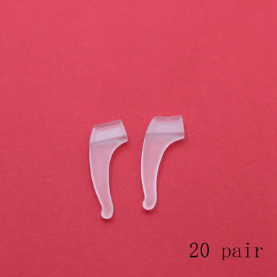 20 párov vysoko kvalitných silikónových protišmykových držiakov na okuliare, doplnky, bielo-čierne, háčiky na uši, športové zátky na okuliare