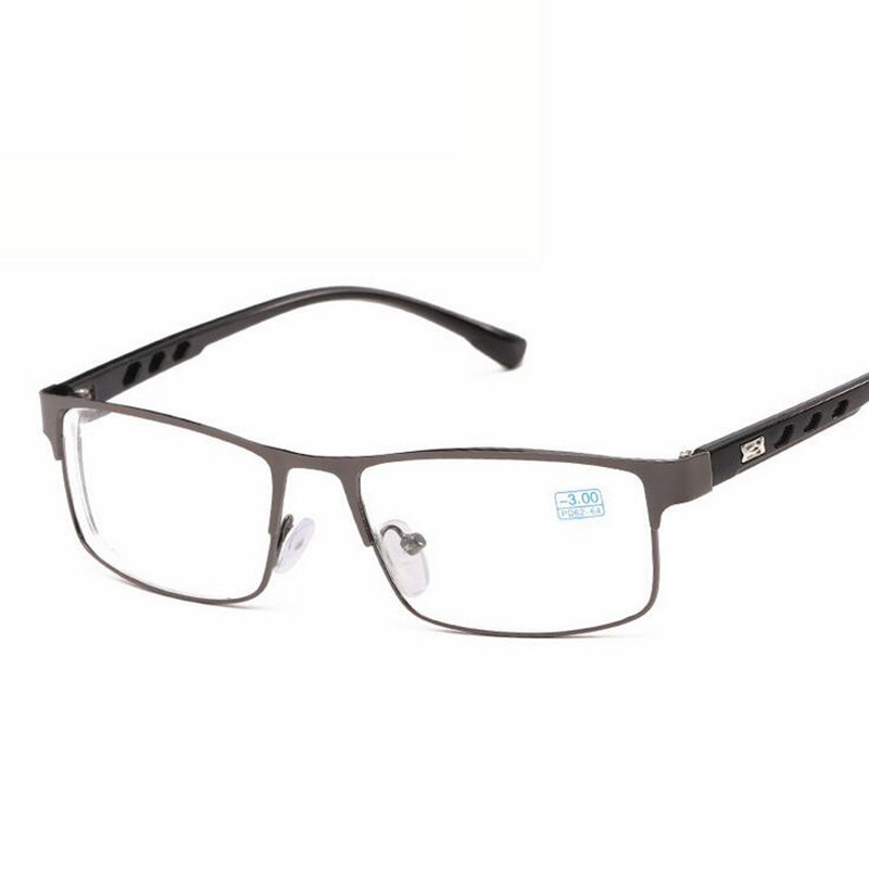 1 -1,5 -2 -2,5 -3 -3,5 -4 -4,5 -5 Ochelari de miopie finiți Femei Bărbați Cadru complet pe jumătate din metal, Ușor, Studenți, Vedere scurtă